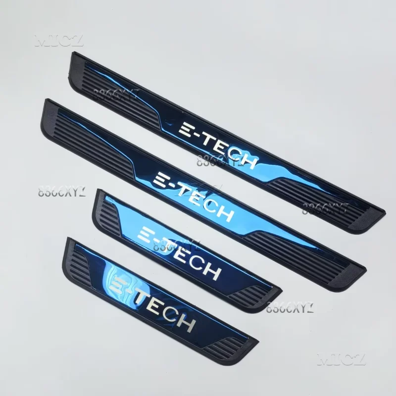 Renault Austral Arkana E-Tech 하이브리드 액세서리 2019 - 2024 자동차 스테인레스 크롬 도어 씰 킥 플레이트 보호대 커버 트림