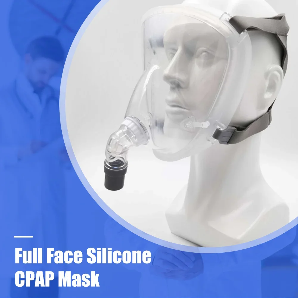 

Бытовая Полнолицевая маска против храпа CPAP, автоматический CPAP BiPAP с головной повязкой, используется для путешествий, апноэ, храпа