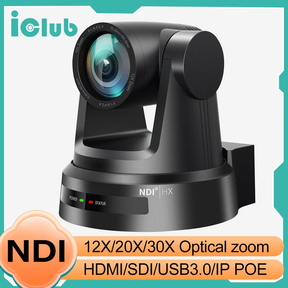 12X 20X 30X Zoom POE Ptz Camera NDI Video Conference Camera SDI HDMI USB3.0 PTZ Broadcasting Live Streaming for Meeting
