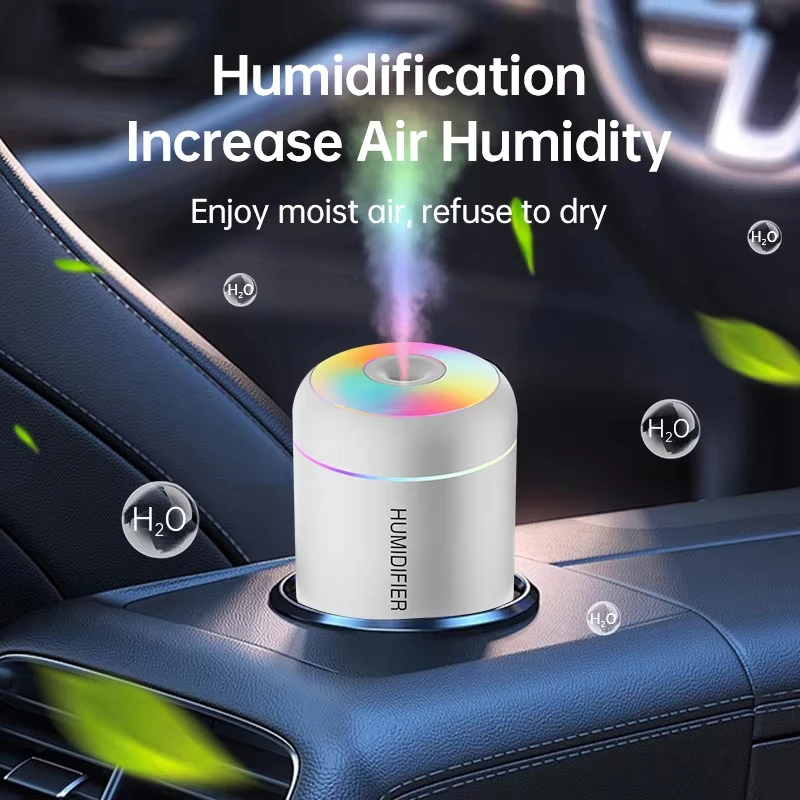 180ML Car Mini Air Humidifier USB Electric Aroma Diffuser Essential Oil Purifier Aromatherapy Mist Maker Lights For Car Home air humidifier air purifier