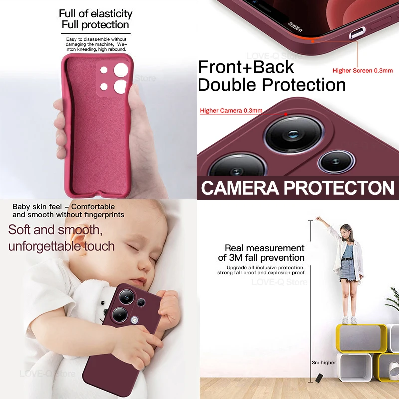 Silicone Solid Color Fall and Collision Protection Phone Case