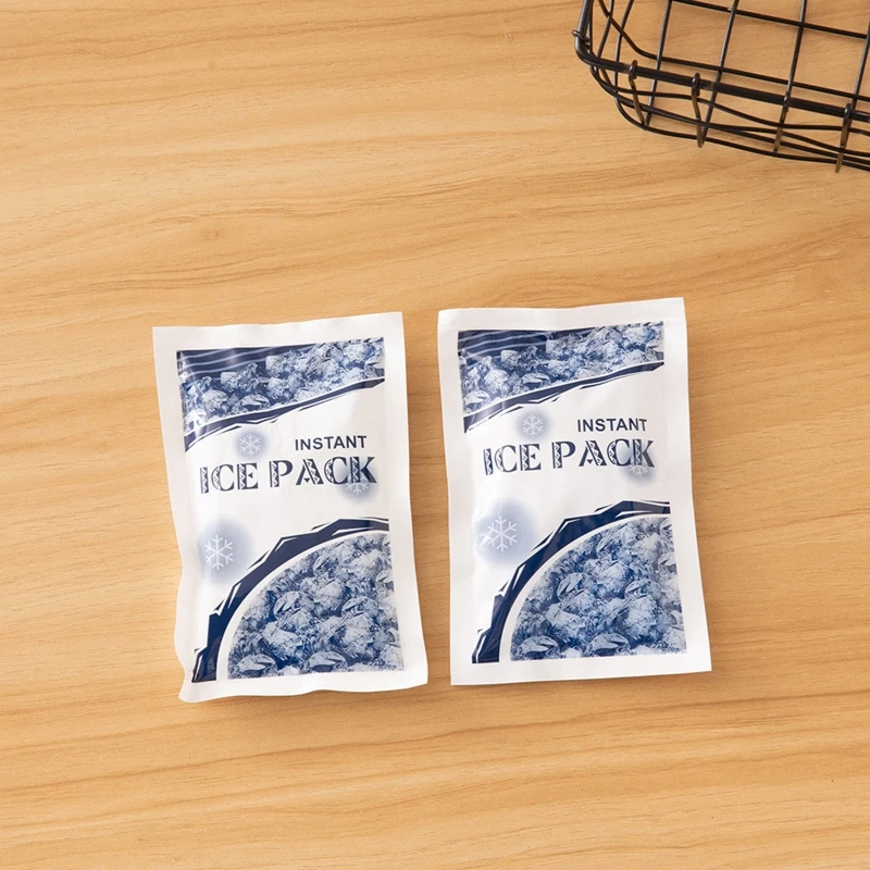 100g Disposable Ice Bag Ice Pack Instant Cooling Speed Cold Bag Sunstroke
