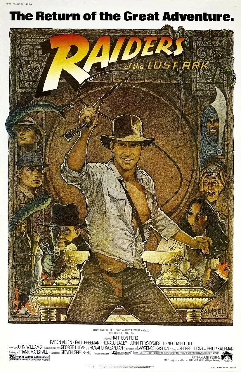Raiders Of The Lost Ark Movie Art Film Print Silk Poster Home Wall Decor
