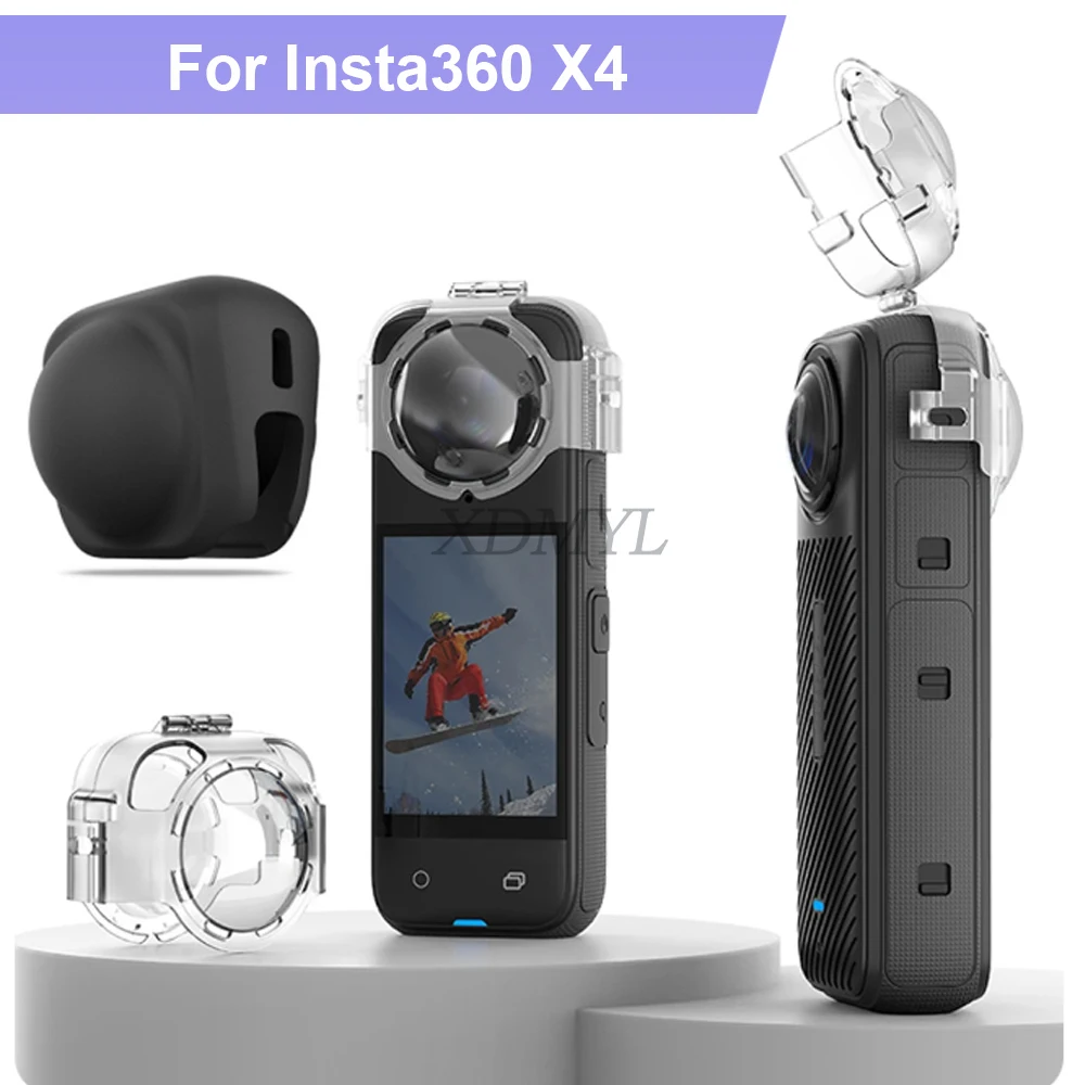 Anti-fogging Lens Protector for Insta360 X4 Panoramic Sports Camera Transparent Protective Cover Anti-Scratch Shell Accessories