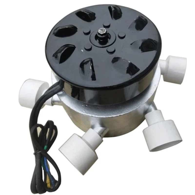 

3 KW Hydropower Generator Stainless Steel Miniature Mechanical Water Turbine With Six Tubes Portable Power Equipment AC 220 V