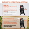 10 PCS Heavy Duty Metal Hook Wall Mount Hook Stand Bicycle Garage Organizer Anti-slip Storage Hook for Ladders Garden Tool 6