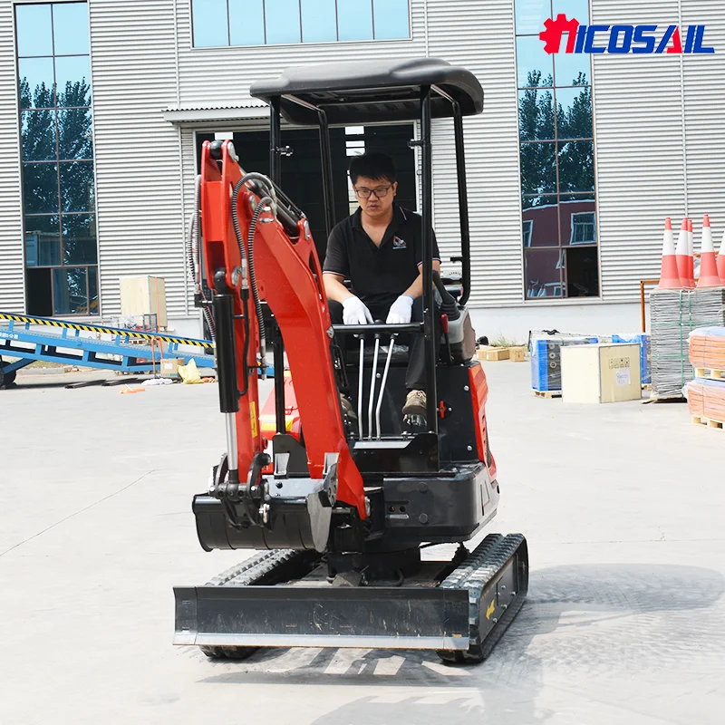 Kostenloser Versand: 1,8-Tonnen-Bagger mit EPA-Motor, kleiner Farmbagger, 1-Tonnen- und 2-Tonnen-Preise, Mini-Raupenbagger