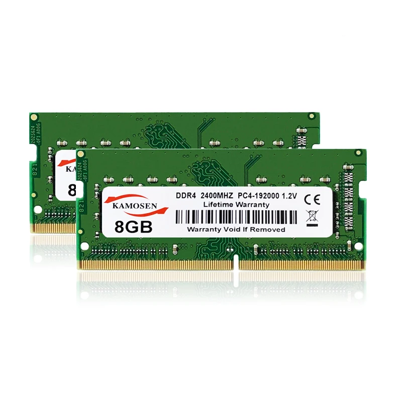 8GB (2x4GB) DDR4 Laptop RAM - 3200/2666/2400/2133 MHz, SODIMM, 1.2V