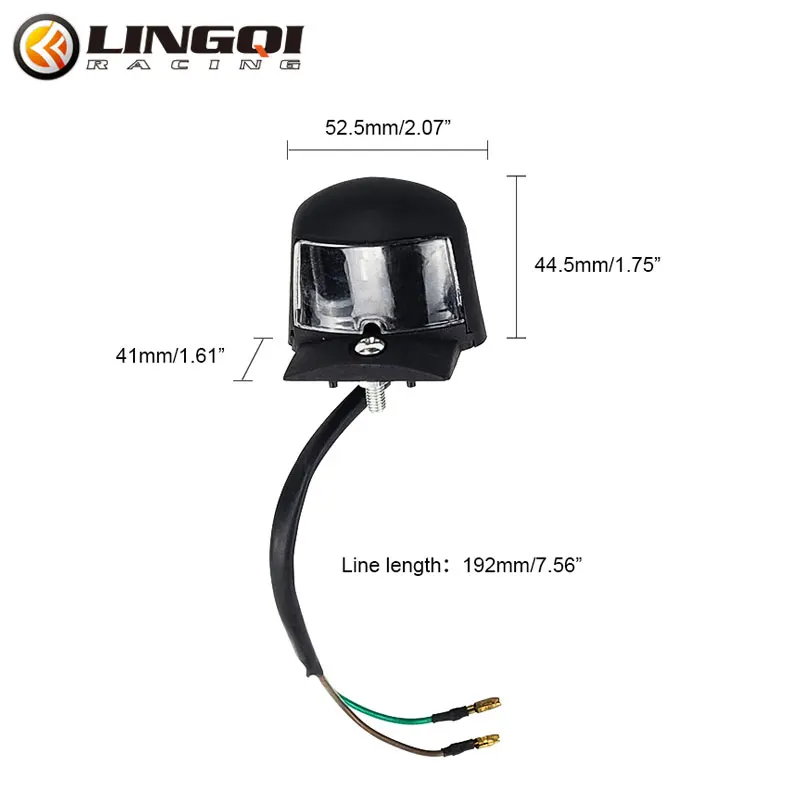 Motorcycle LED Lights License Plate Light PP PC Plastic Taillights For Most Pit Dirt Bike Motocross Accessories Parts