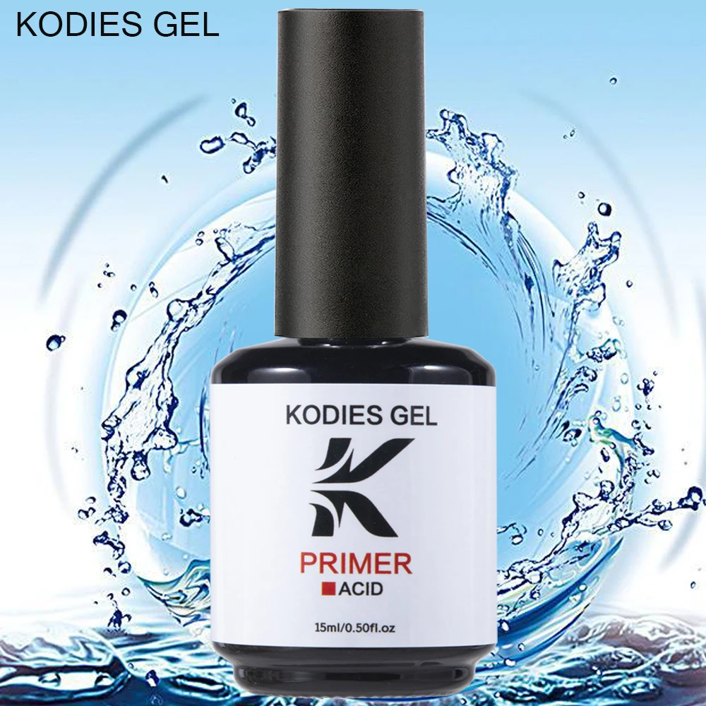 KODIES GEL Nail Primer Dehydrator Prep Acid Free Base Coat 15ML Fast Dry Strong Base Gel Nail Polish Top Finish for DIY Art nail primer gel polish base and top coat nail dehydrator nail polish nail gel