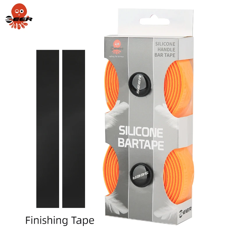 Bike handlebar tape SEER Road Bike Tapes Speed Racing Bicycle Bar Tape Handlebar Wrapper Anti-Slip Shock Absorbing EVA Breathable for Gravel Bike