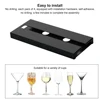 Stemware Rack Punch Free Wine Glass Holder Under Cabinet Plastic Wine Glass Hanger for Kitchen Bar Restaurant 5