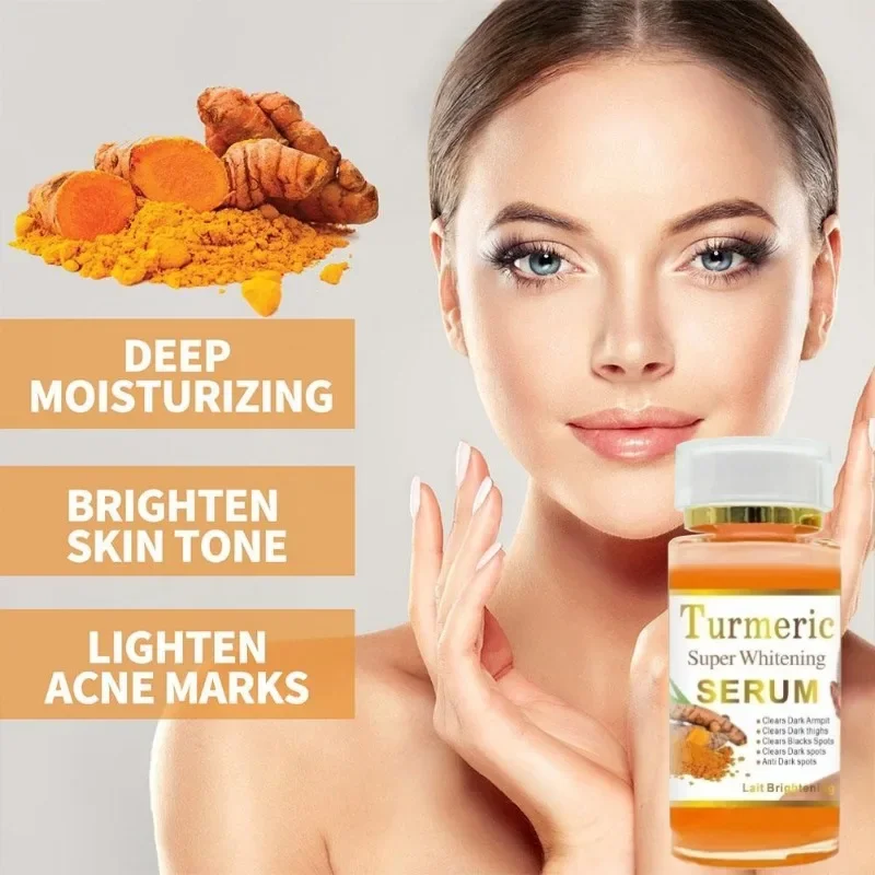 Turmeric Super Whitening Essence Is Suitable for Facial Body Black Spots, Reducing Pigmentation Aging Spots Sunburn Sun Spots наушники ansty super bass e 019 black