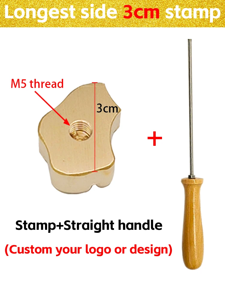 Personalized Custom Logo Branding Iron Stamp for Bakery and DIY Projects