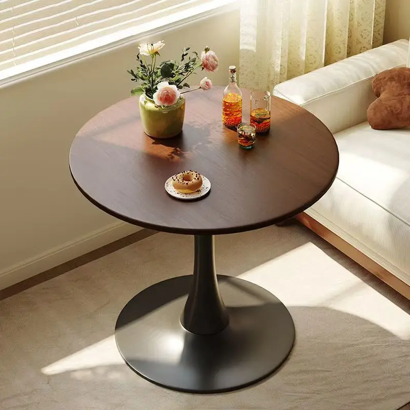 кофейный столик Nordic Coffee Shop Dining Negotiation Hotel White Minil Round Home Apartment Balcony Coffee Table