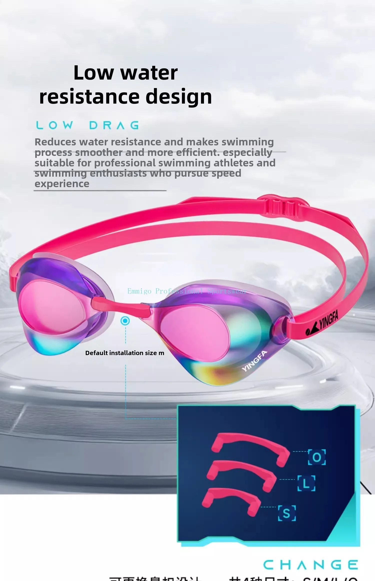 High-Quality Swimming Goggles For Competition Waterproof Professional Uv Protection Hd Anti-Fog Adjustable Swimming Goggles