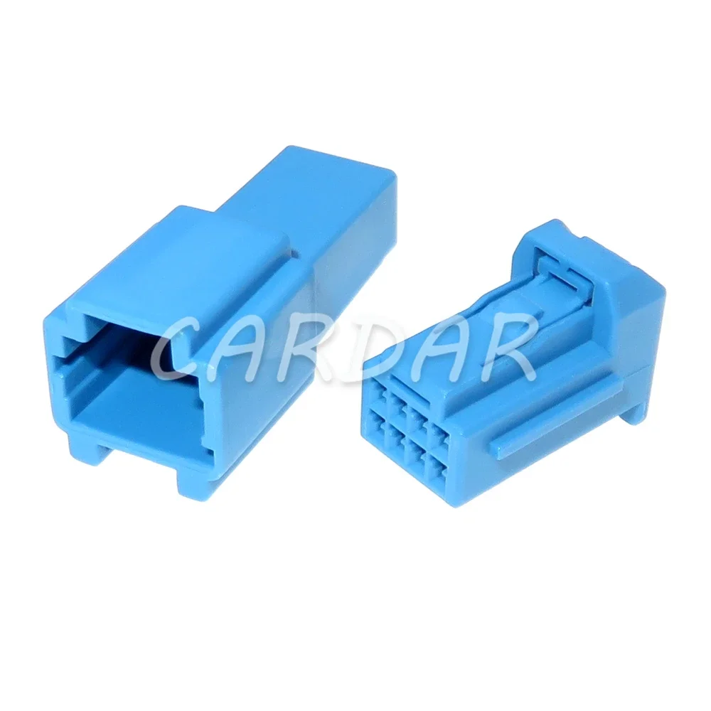 

1 Set 8 Pin Blue Car Unsealed Connector Automobile Male Female Plastic Housing Wire Socket 6098-6522