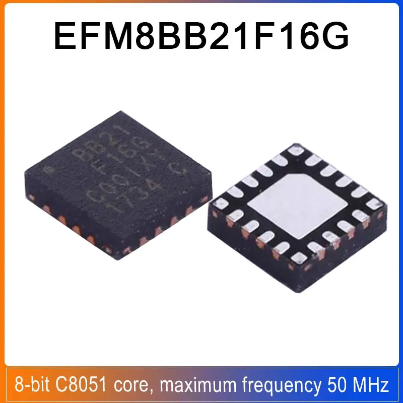 10 Stück/Los EFM8BB21F16G QFN-20 EFM8BB21F16G-C-QFN20R BB21F16G EFM8BB2 8-Bit-Mikrocontroller-IC-Chip