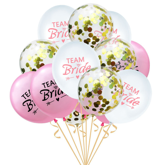 12inch Team Bride Latex Balloons Bridal Shower Hen Bachelorette Party Decorations Bride To Be Decoration Party Supplies