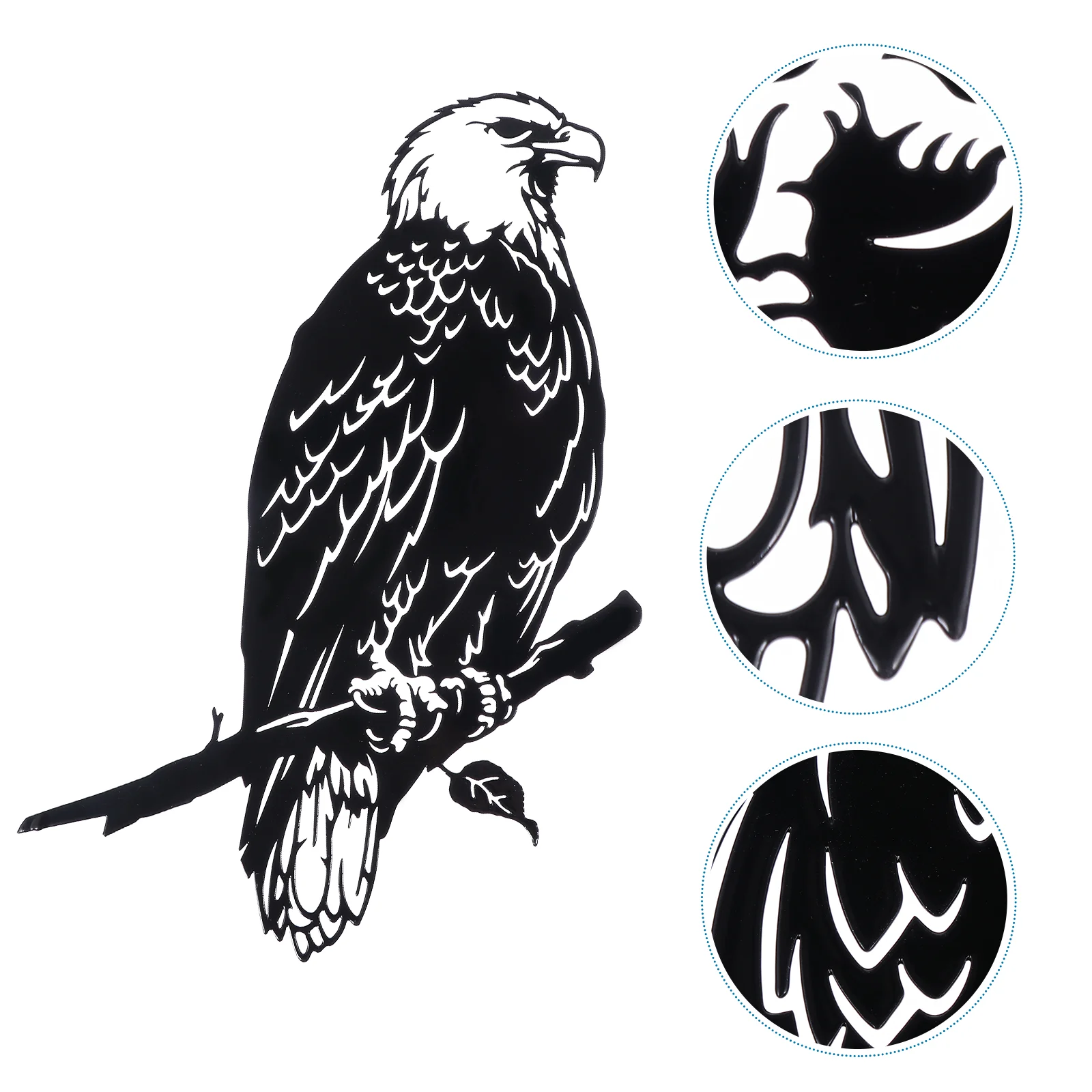 

Metal Bird Decoration Animal Silhouette Decors Eagle Home Crafts Iron Statue