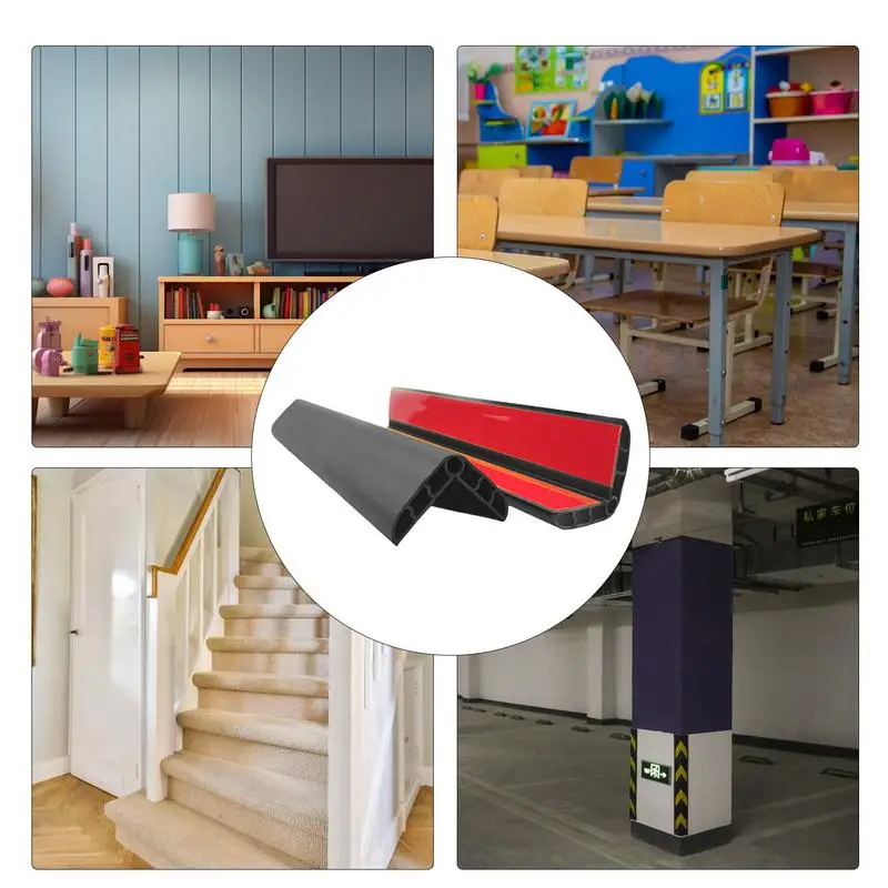 Sharp Edge Protector Self-Adhesive Strip Edge Guard 1 Meter Protective PVC Thickened Corner Guards School Garage