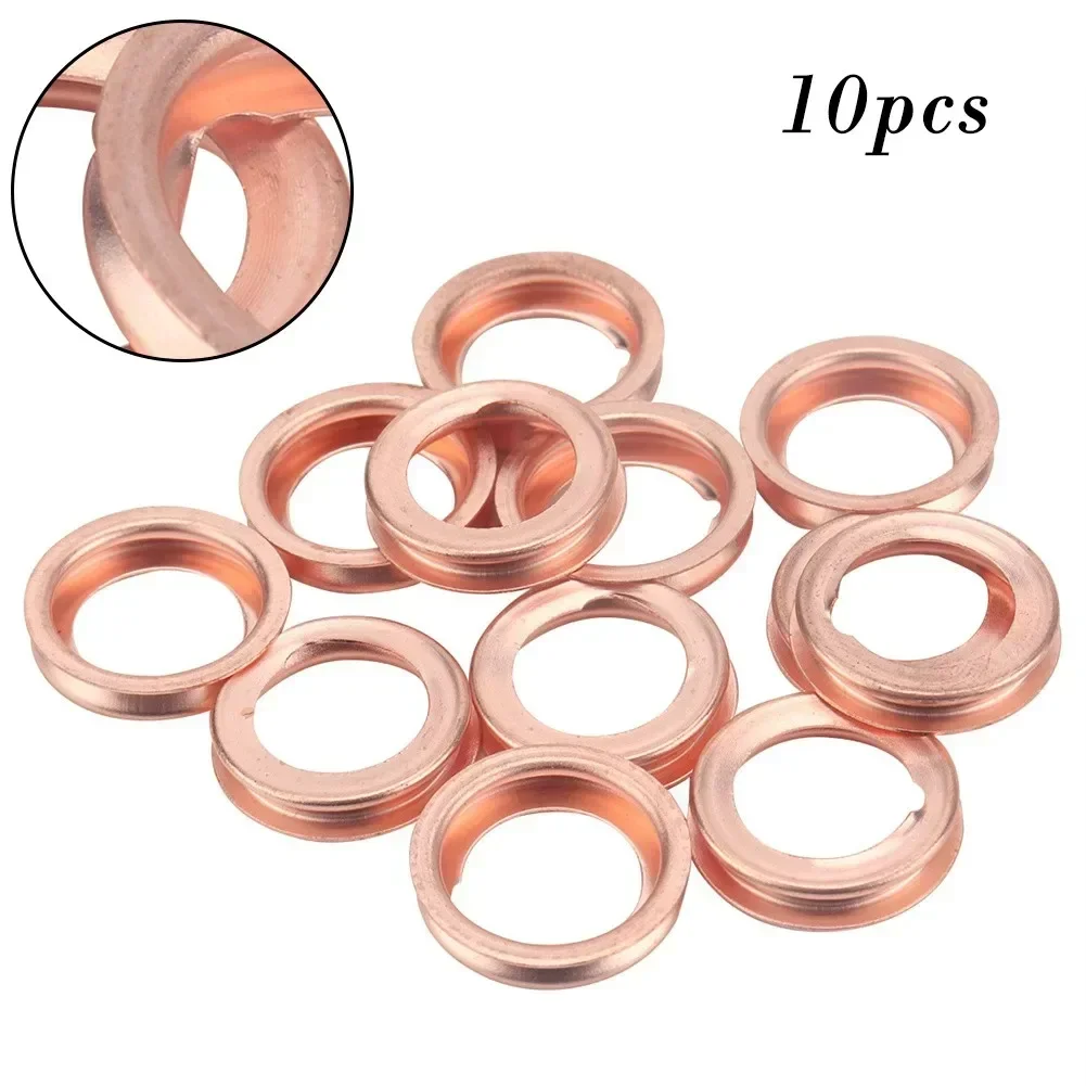 Oil Drain Plugs 10Pcs Oil Drain Screw Gasket Copper Washer For Nissan 11026-01M02 11026-JA00A Infiniti 2010-2011 Juke