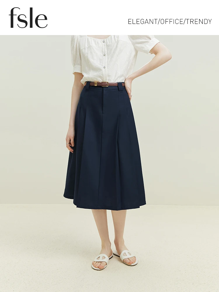 スカート Citybreeze Cotton Pleat Belt Long skirt RM5B0044 Amazon.com: Women's High Waist Pleated Skirts with Belted