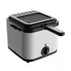 2.5L Stainless Steel Deep Fat Fryer Removable Internal Basket Temperature Control Multipurpose Mini Frying Pot For Fried Chicken 2