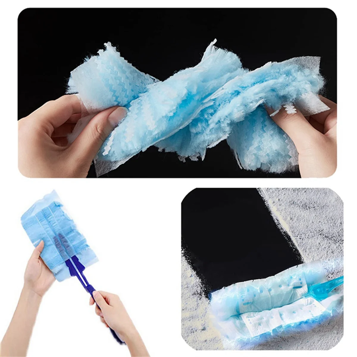 Recargas descartáveis do espanador para o Swiffer, Recargas do espanador, compatíveis, 30 partes