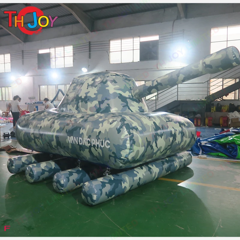 Fast Air Shipping 6x3m Outdoor Inflatable Advertising Tank Model Inflatable CS Games bunker Tank 4