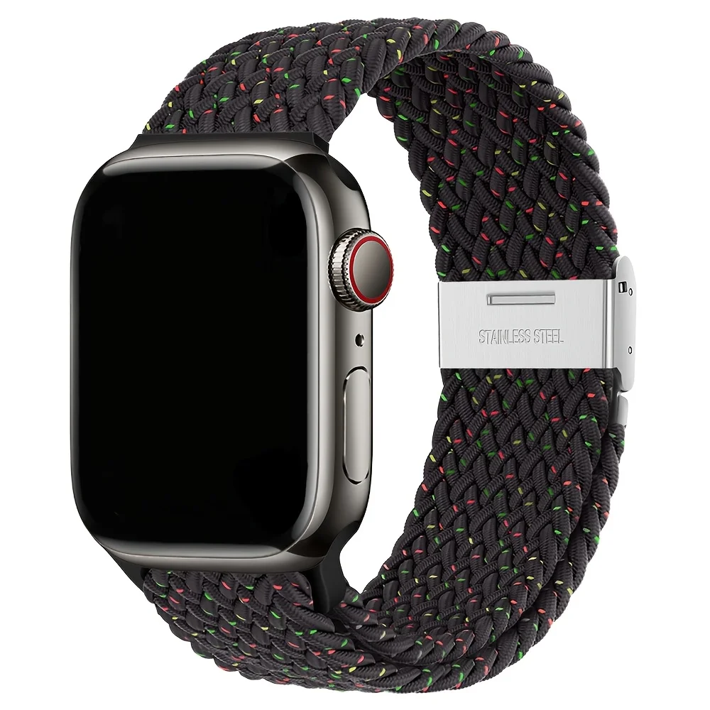 Geflochtenes Armband für Apple Watch Band 46 mm 44 mm 40 mm 45 mm 42 mm 41 mm 38 Schnalle Armband iWatch Serie SE 10 7 3 6 8 9 Ultra 2 Bänder – Detail 7
