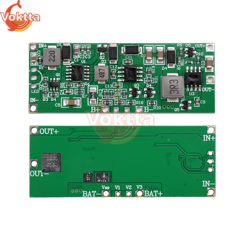 DC 12V Uninterruptible Power Supply 3S Lithium Battery Pack UPS Control Board Automatic Charging Discharging Voltage Converter