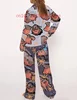 Moo Deng Baby Satin Pajama Set 3D Printed Spring/Summer New  Casual FashionLong Sleeve Set 3