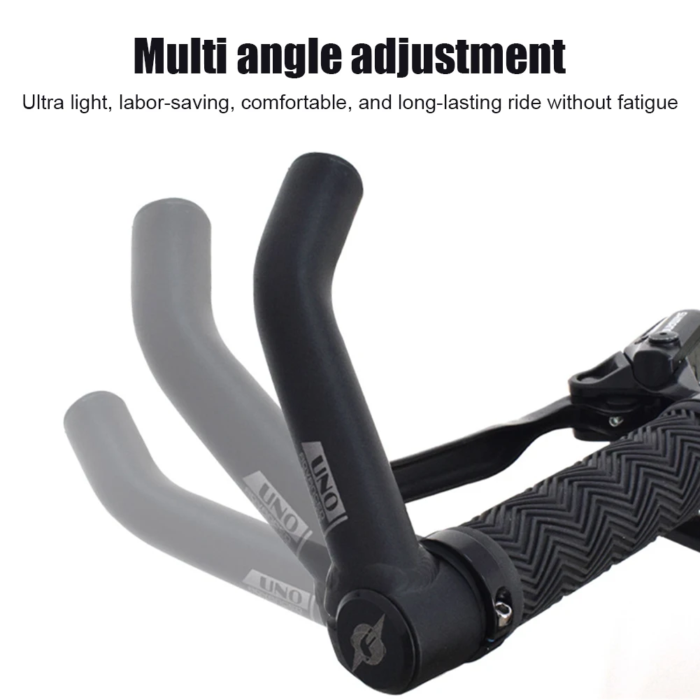1 Pair Auxiliary Riding Horn Rest Handlebars Aluminum Alloy Bike Rest Sub-handle Adjustable Lightweight Cycling Fatigue Relief