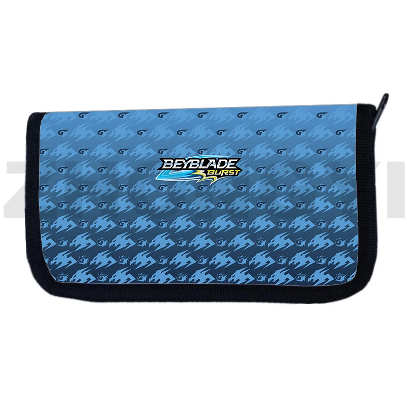 

New Beyblade Burst Purse 3D Anime Wallet with Zipper Men Fashionable Clutch Money Bag Women Kawaii Cartoon Teenager Coin Purse