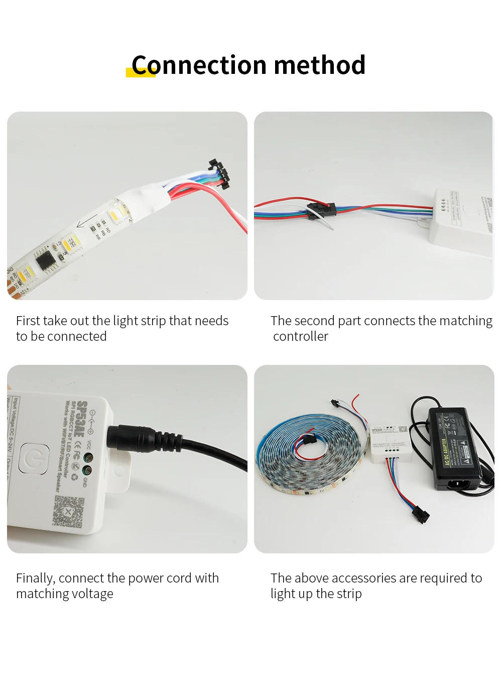 WS2805 Pixel LED-Streifenlicht RGBCCT 5-in-1 adressierbare LED-Leuchten Dual-Signal ähnlich WS2811 60 LEDs/m 1IC bis 3/6LED DC12V/24V – Detail 21