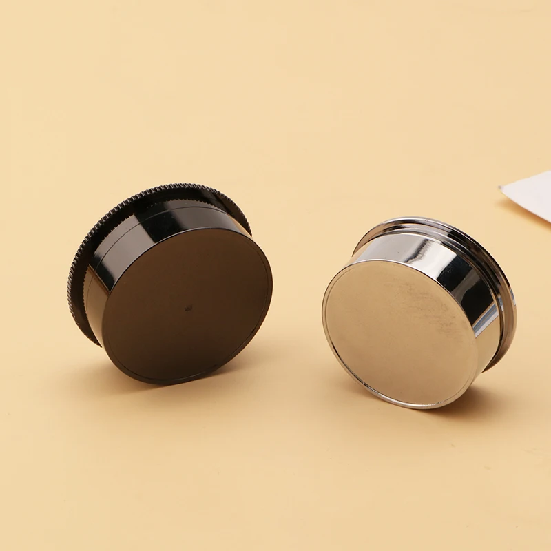 Jewelry Storage Box Gemstone Box Metal Plating Glass Cover Transparent Round Rotating Surface Bare Stone Diamond Display Box 3