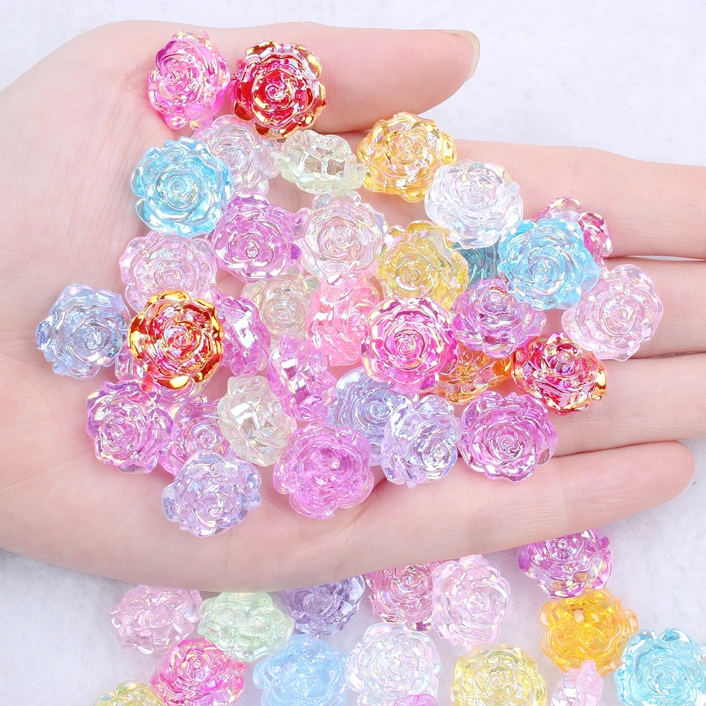 

Новый цветок розы много цветов AB на выбор Половина Имитация жемчуга плоская задняя сторона ABS Смола Материал отличная одежда обувь альбом