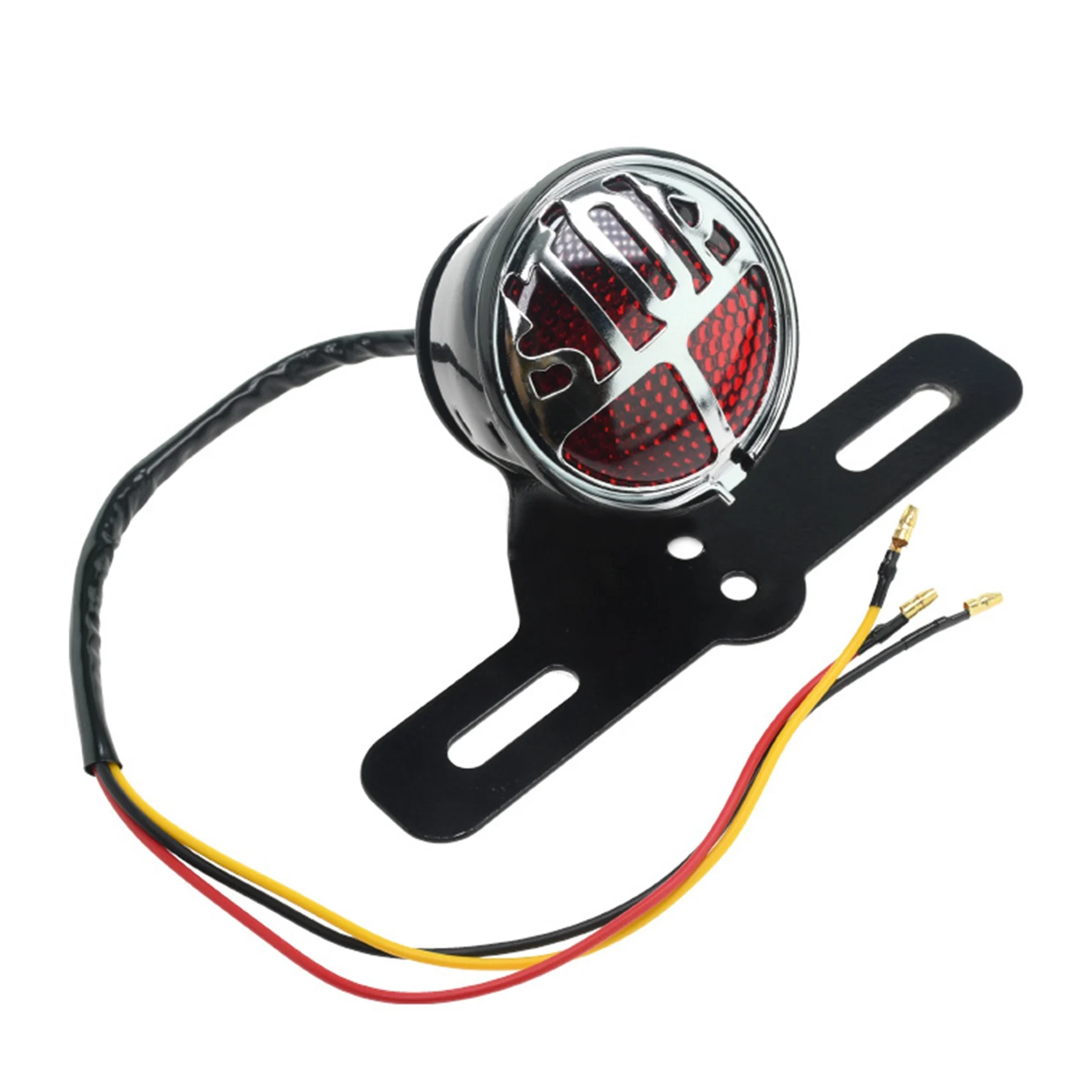 

Motorcycle Retro Taillight Miller Stop Tail Light Number Plate Rear Lamp Bracket Chopper Brake Stop Light