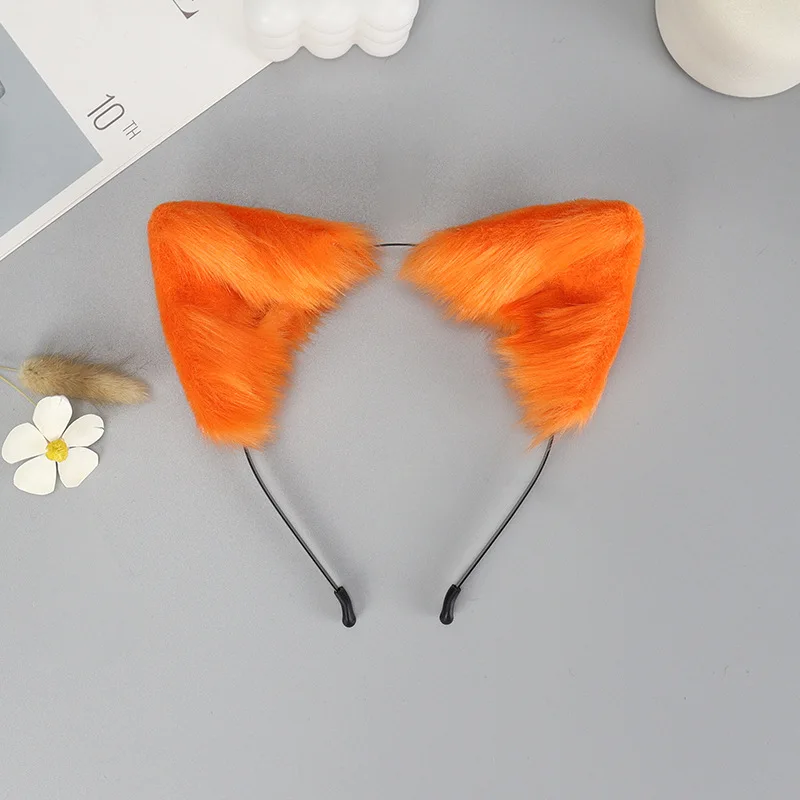 Cat Ear Cute Animal Headwear Lovely Lolita Hair Accessories Pink White Black Grey Headband Cosplay Props Show Party Clothes Accessory