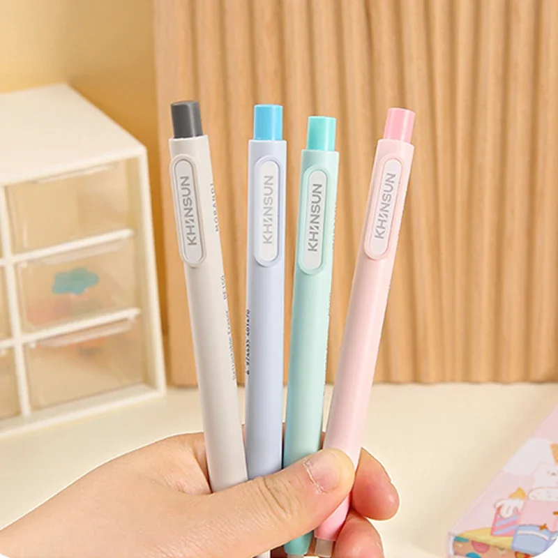 1+5pcs Pen Shape Press Type Pencil Eraser Replaceable Core Sketching Painting School Writing Erase Supplies Japanese Stationery pencil eraser eraser pen eraser refillable pen