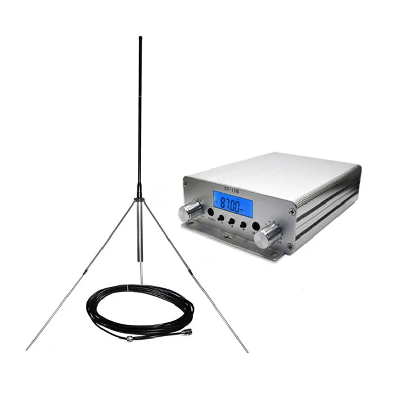 

New 1/4 Wave Professional GP Antenna 5 Frequency Point Aluminum Alloy for FM Broadcast Transmitter radio station no cable