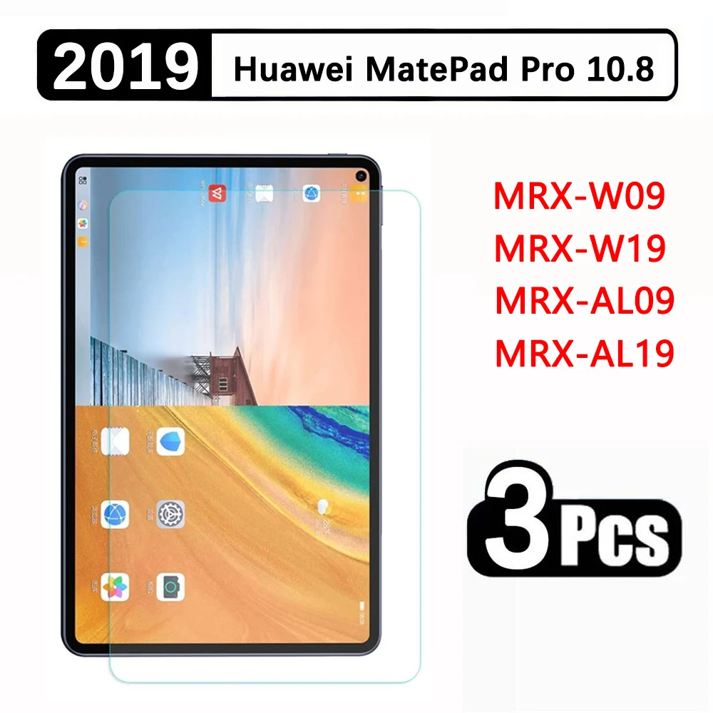 

(3 упаковки) Закаленное стекло для Huawei MatePad Pro 10,8, 2019 дюйма, MRX-W09/W19/AL09/AL19, защитная пленка для экрана планшета