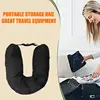 Portable Stuffable Neck Pillow Travel Neck Pillow Self-filling Travel Pillow for Travel with Refillable Support Cushion for Car 2