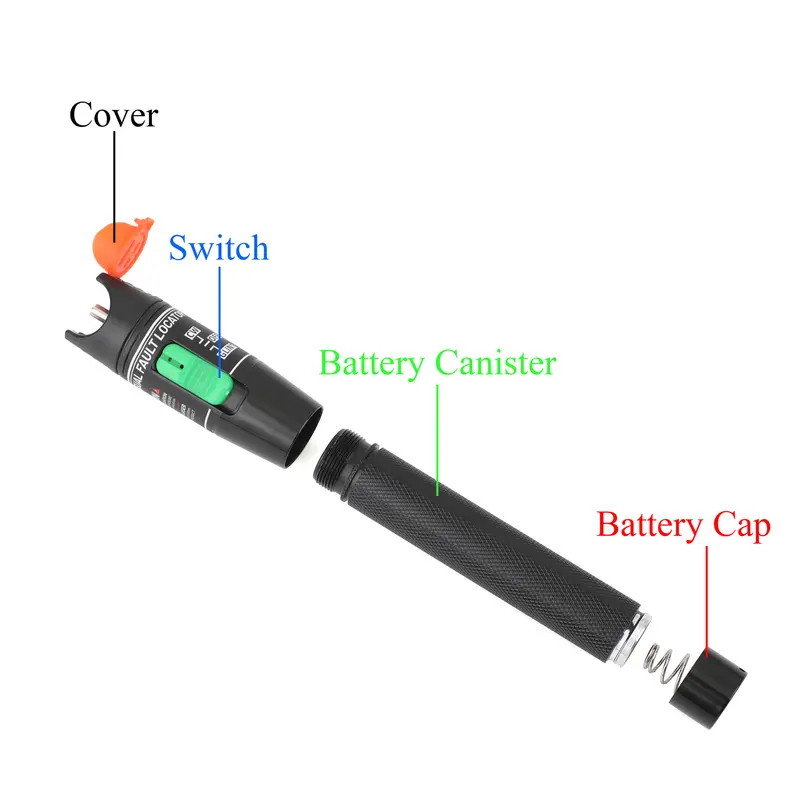 1PCS Visual Fault Locator Fiber Optic Tester Tool 5KM/10KM/15KM/20KM/30KM/50KM/60KM FTTH Optic TestingSC/FC/ST Power Meter - Image 3