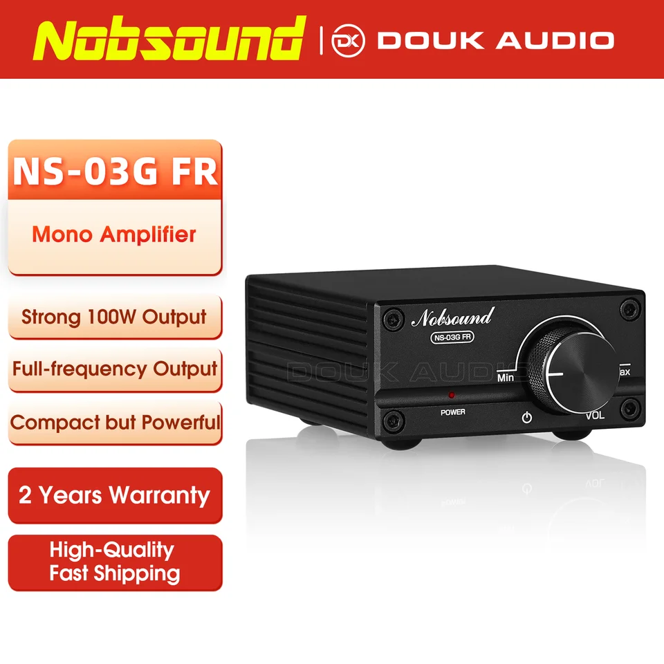 Nobsound Latest Mini 100W Subwoofer / Full Frequency Power