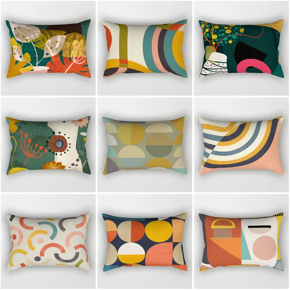 

Декоративные домашние диванные подушки, чехол для диванной подушки в скандинавском стиле 40x60 см 30*50 см 40*60, абстрактный геометрический креативный стиль