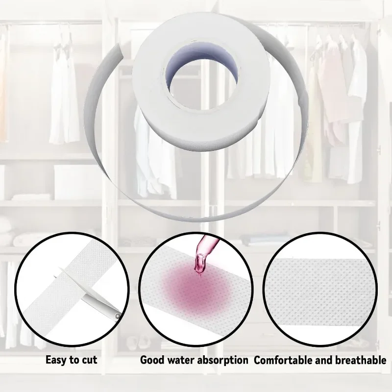 Disposable Self-Adhesive Collar Sticker Sweat Absorbing Tape Shirt Anti Dirty Collar Stickers Hat Anti Sweat Penetration Patch