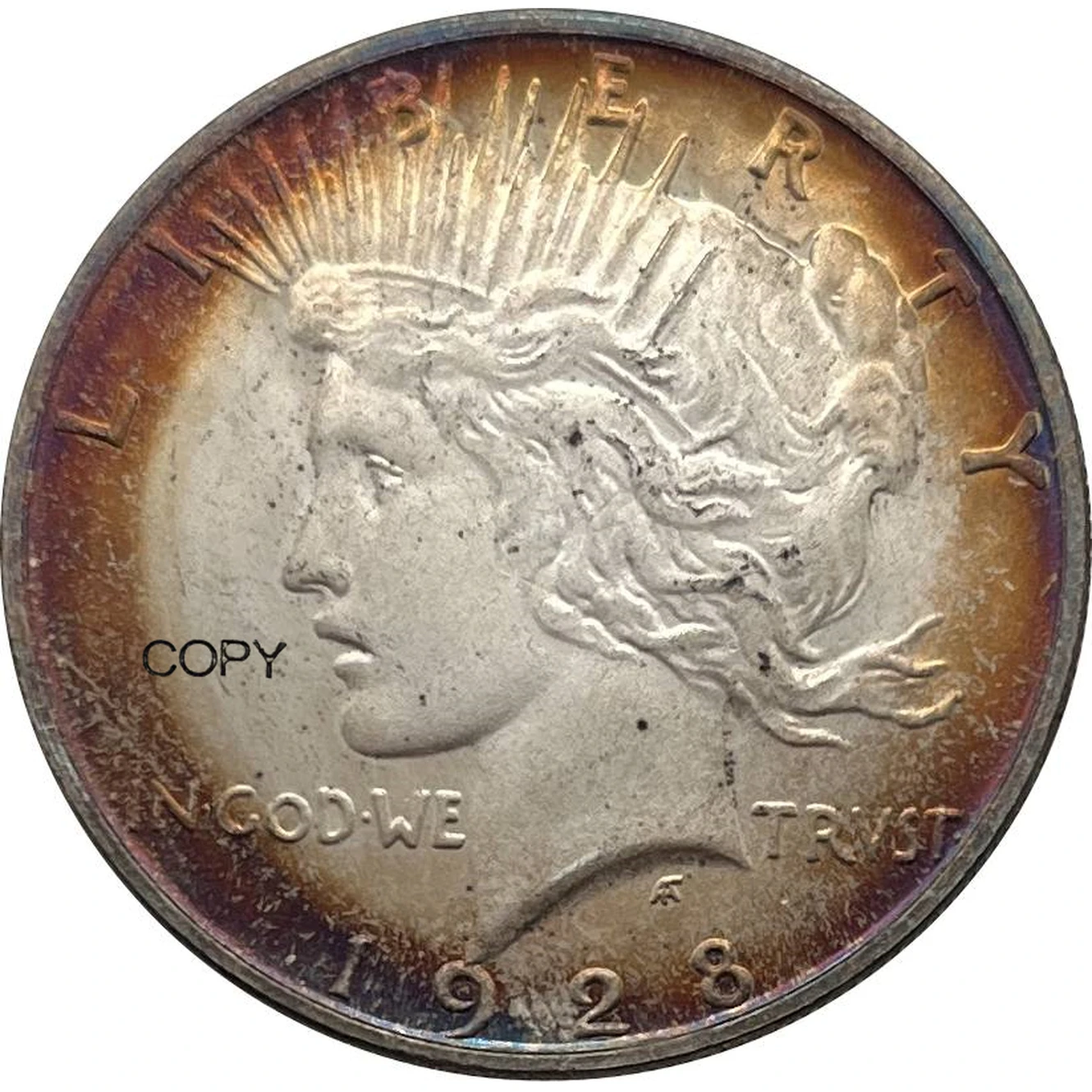 미국 1928 1 One Peace Dollar 실버 도금 미국 복사 기념 동전 미국 Ww2 Liberty Moneda  Collectible Coins - AliExpress
