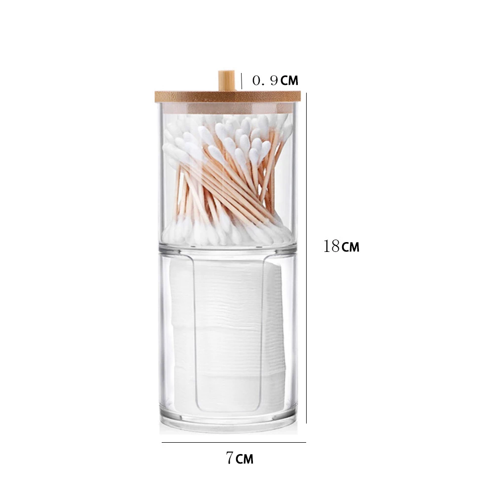 Makeup and Jewelry Storage Organizer – Bathroom Vanity Box for Cotton Pads, Swabs, and Cosmetics